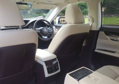 Lexus limousine 3 passenger vehicle highlights lots of legroom